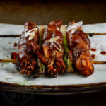 Bacon-Wrapped Enoki Mushrooms with Maple-Sake Glaze