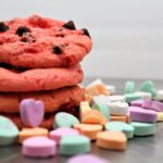 Cherry Chocolate Chip Valentine Cookies