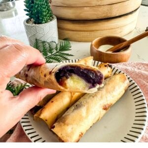 Crispy Ube Banana Turon Recipe