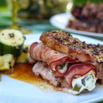 Easy Grilled Stuffed Pork Chop Recipe