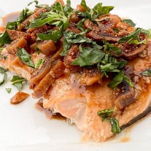 Herb Baked Salmon with Figs