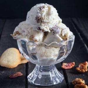 No-Churn Butter Pecan Ice Cream