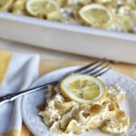 Preserved Lemon Noodle Kugel with Shallots