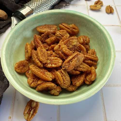 Air Fryer Candied Pecans