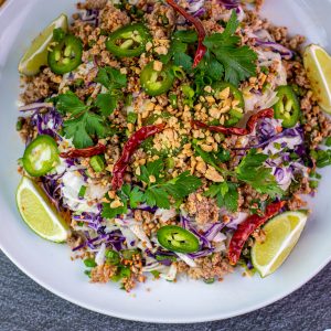 Low Carb Thai Egg Roll Bowl