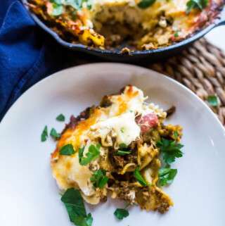 Homemade Hamburger Helper Three Cheese Lasagna