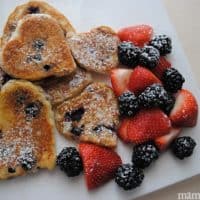 Heart Shaped Buttermilk Pancakes