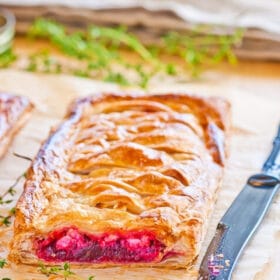 Beetroot and Goats Cheese Tart