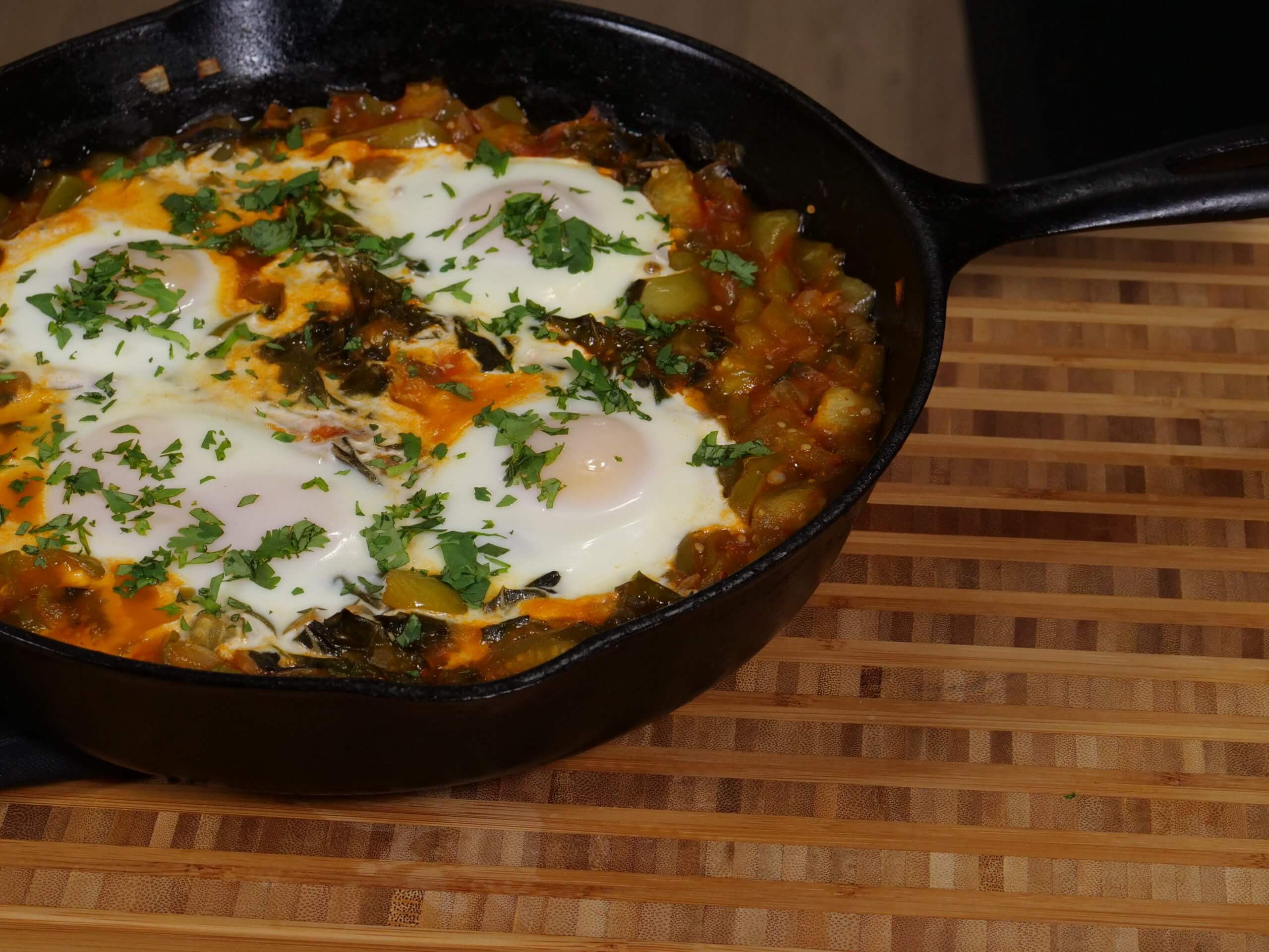 Green Spinach Shakshuka
