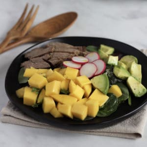 Mango Beef Salad with Avocado