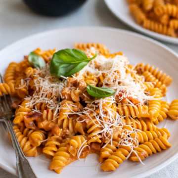 Fusilli alla Vodka with Pancetta and Peppers