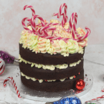 Vegan Candy Cane Cake