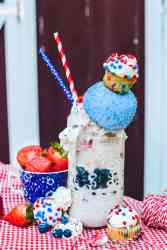Red, White and Blue Crazy Milkshake