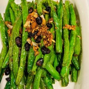 Stir Fried Garlic Green Beans with Black Beans