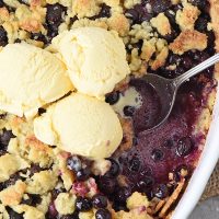 Homemade Blueberry Cobbler Recipe