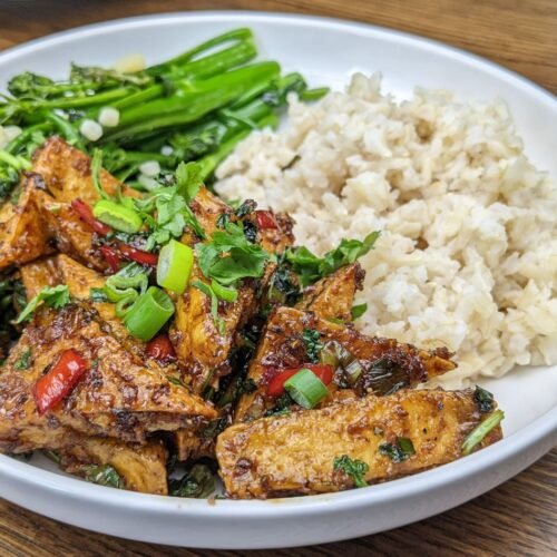 Air Fried Black Pepper Tofu