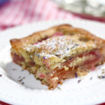 Rhubarb Lavender Cake