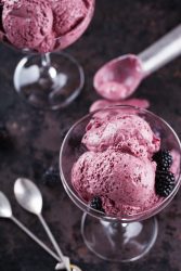 Blackberry Lime Ice Cream