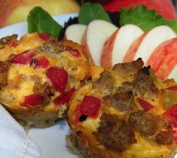 Gluten Free Dairy Free Apple & Veggie Sausage Quiche
