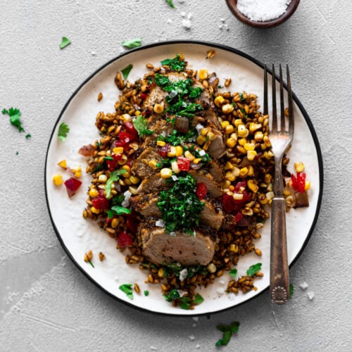 Chimichurri Air Fryer Pork Tenderloin