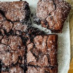 Fudgy Chocolate Crinkle Brownies