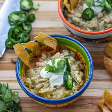 White Bean Chili with Chicken (or Turkey)