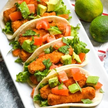 Chili Lime Fish Stick Tacos