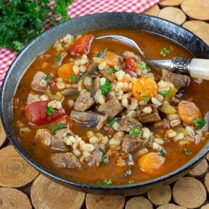 Homemade Beef Barley Soup