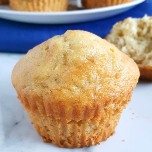 4 Ingredient Cake Mix Banana Muffins