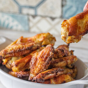 Pickle Brined Air Fryer Chicken Wings