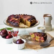 Plum Breakfast Cake with Plum Caramel Sauce - Paleo