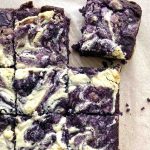 White Chocolate Purple Yam Brownies