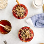 Strawberry Almond Butter Overnight Oats