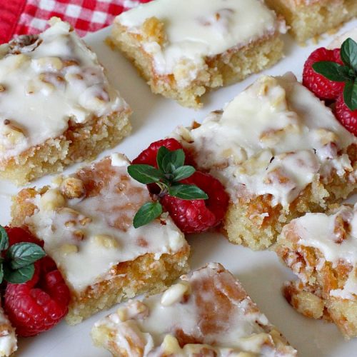 White Chocolate Texas Sheet Cake