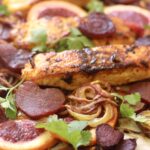Turmeric Honey Marinated Salmon with Beets