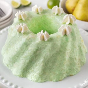 Pretty Seafoam Jello Salad Recipe with Pears
