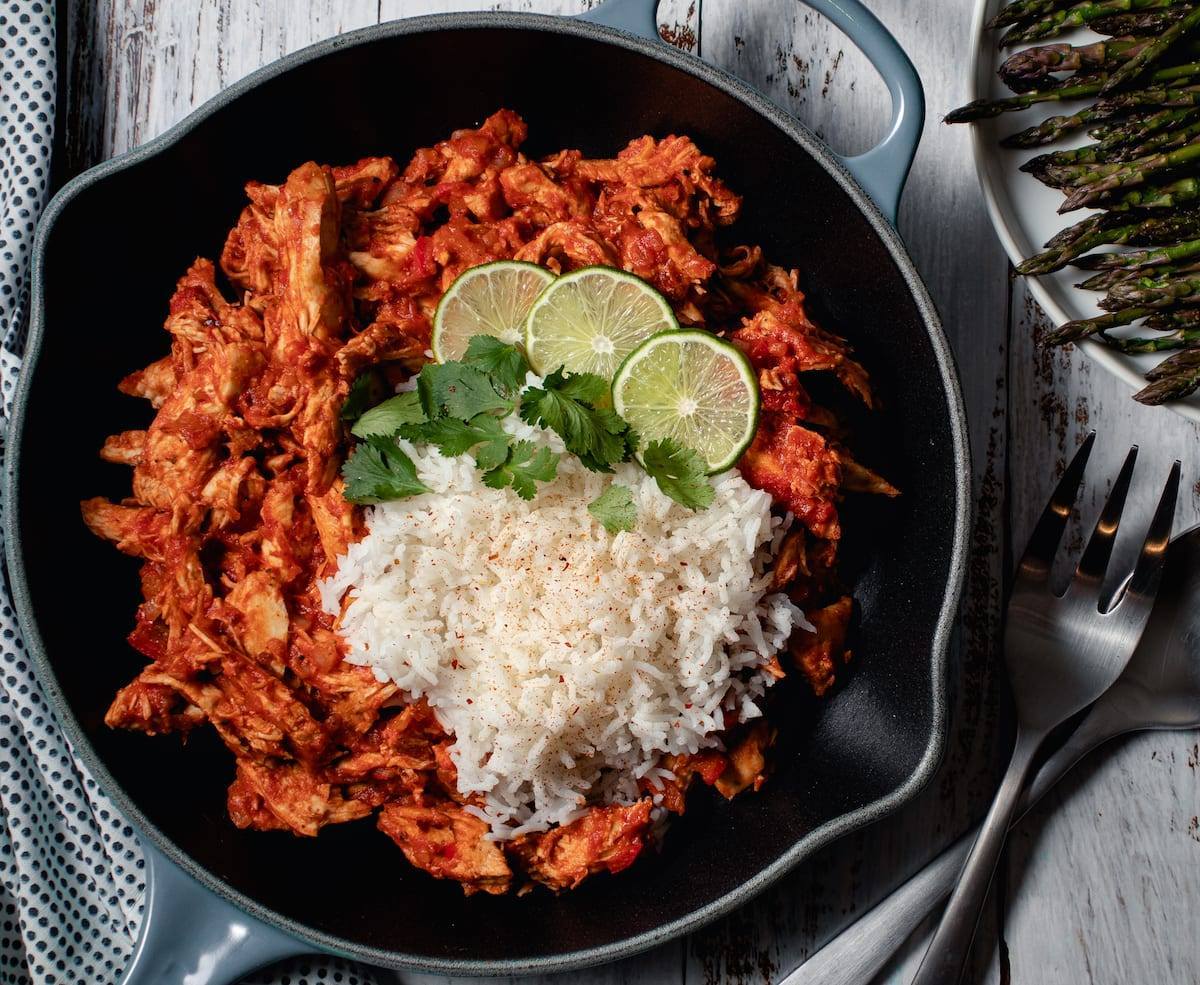 Chicken with Coconut Spiced Tomato and Basmati Rice