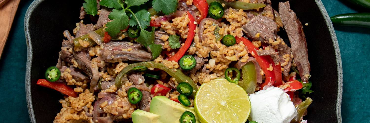 One-Skillet Mexican Steak and Rice