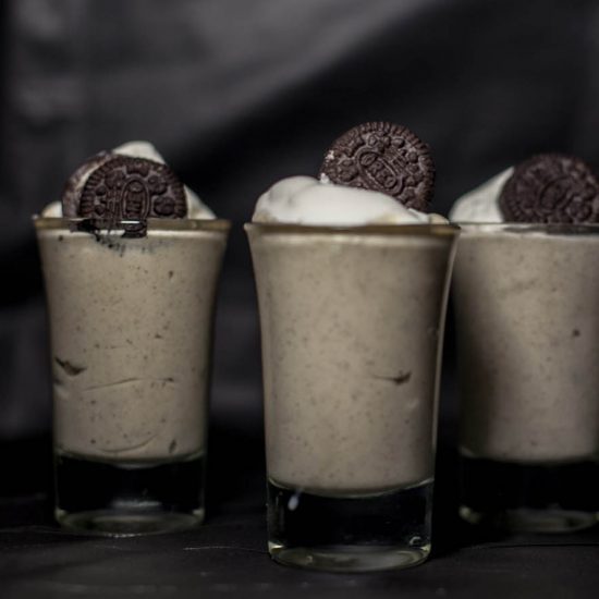Oreo Cookies and Cream Pudding Shots