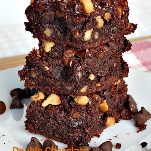 Double Chocolate Macadamia Brownies