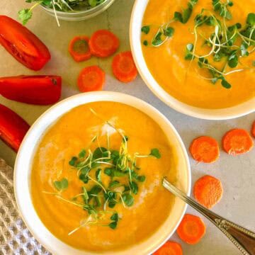 Dairy-free Gingered Carrot Soup