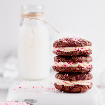 Peppermint Brownie Cookies