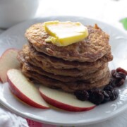 Flourless Oatmeal Coconut Milk Pancakes
