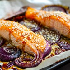 Orange Teriyaki Baked Salmon