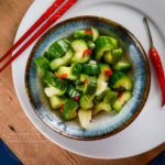 Chinese Garlic Cucumber Salad (Liangban Huanggua)