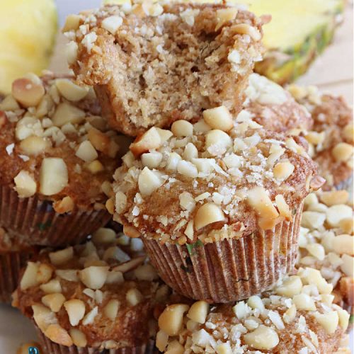 Pineapple Macadamia Muffins