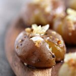 Smashed Potatoes with Onions and Garlic