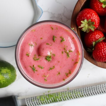 Recipe for Strawberry Smoothie with Lime