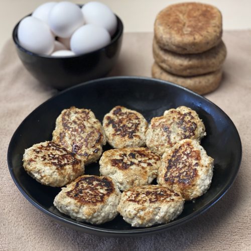 Homemade breakfast turkey sausage patties