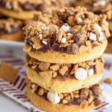 S'mores Cake Mix Donuts